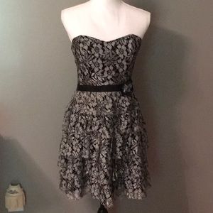Black and gray summer dress